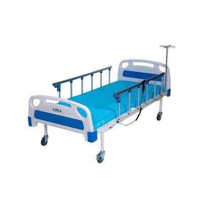 AZKA DE03 Dual Motorlu Alümi̇nyum Korkuluklu Ekonomi̇k Hasta Karyolası - 2