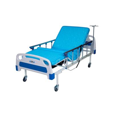 AZKA DE03 Dual Motorlu Alümi̇nyum Korkuluklu Ekonomi̇k Hasta Karyolası - 3