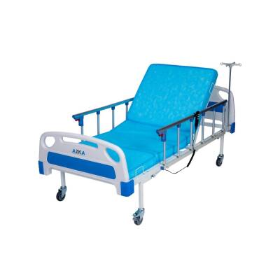 AZKA DE03 Dual Motorlu Alümi̇nyum Korkuluklu Ekonomi̇k Hasta Karyolası - 5