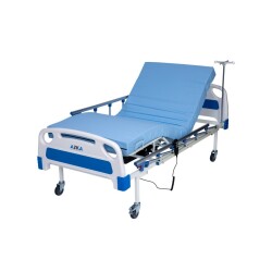 AZKA DE03 Dual Motorlu Alümi̇nyum Korkuluklu Ekonomi̇k Hasta Karyolası - 7