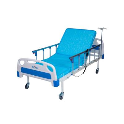 AZKA DE03 Dual Motorlu Alümi̇nyum Korkuluklu Ekonomi̇k Hasta Karyolası - 9
