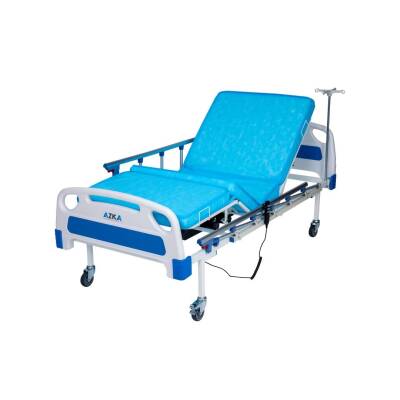 AZKA DE03 Dual Motorlu Alümi̇nyum Korkuluklu Ekonomi̇k Hasta Karyolası - 10