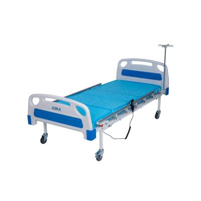 AZKA DE04 Dual Motorlu Alümi̇nyum Korkuluklu Ekonomi̇k Hasta Karyolası - 2