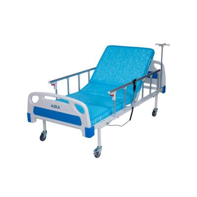 AZKA DE04 Dual Motorlu Alümi̇nyum Korkuluklu Ekonomi̇k Hasta Karyolası - 4