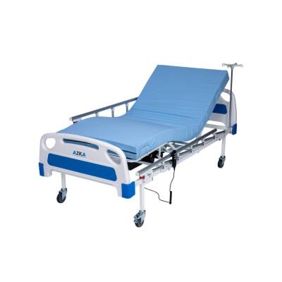 AZKA DE04 Dual Motorlu Alümi̇nyum Korkuluklu Ekonomi̇k Hasta Karyolası - 8
