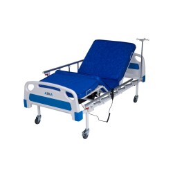 AZKA DE04 Dual Motorlu Alümi̇nyum Korkuluklu Ekonomi̇k Hasta Karyolası - 9