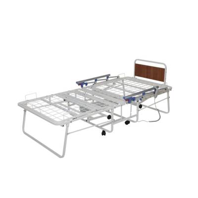 AZKA DF01 Dual Motorlu Alümi̇nyum Korkuluklu Katlanabi̇li̇r Hasta - 3