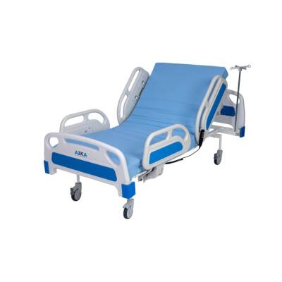 AZKA DFA1 Dual Motorlu ABS Korkuluklu Ekonomi̇k Hasta Karyolası - 4