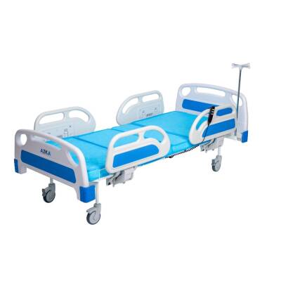 AZKA DFA1 Dual Motorlu ABS Korkuluklu Ekonomi̇k Hasta Karyolası - 8