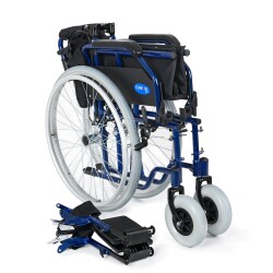Comfort Plus DM-321 45cm Lacivert Alüminyum Özellikli Tekerlekli Sandalye - 6
