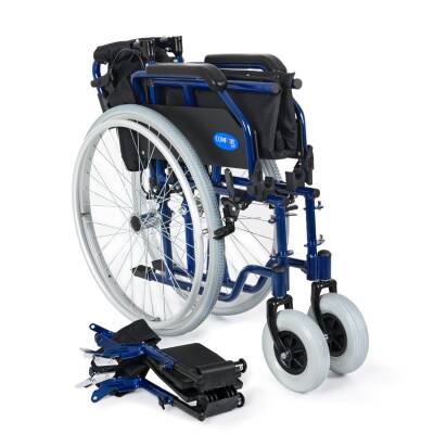 Comfort Plus DM-321 45cm Lacivert Alüminyum Özellikli Tekerlekli Sandalye - 6