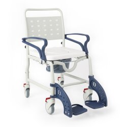 Comfort Plus DM-8088C Soft Banyo ve Tuvalet Sandalyesi Turuncu-Lacivert - COMFORT PLUS