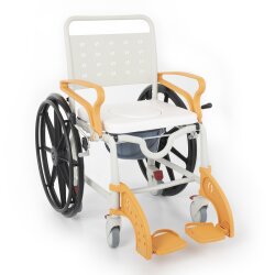Comfort Plus DM-8088D Soft Banyo ve Tuvalet Tekerlekli Sandalye Turuncu-Lacivert - 2