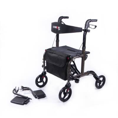 Comfort Plus DM-9124 Lüx Ayak Pedallı Alüminyum Rolatör (Hem Rolatör Hem Tekerlekli Sandalye) - 2