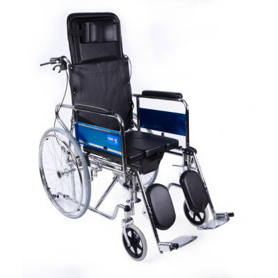 Comfort Plus DY02608GC Sırtı Yatar Ayak Kalkar Tuvalet Özellikli Tekerlekli Sandalye - 1