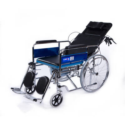 Comfort Plus DY02609GC Sırtı Yatar Ayak Kalkar Tuvalet Özellikli Tekerlekli Sandalye - 4