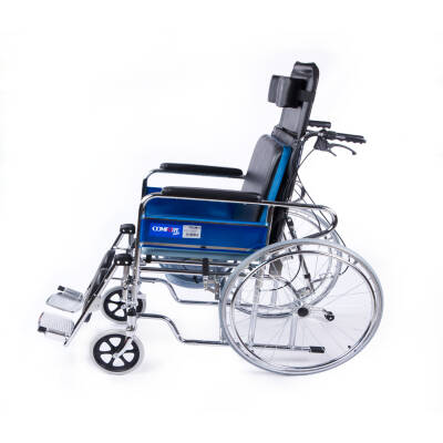 Comfort Plus DY02609GC Sırtı Yatar Ayak Kalkar Tuvalet Özellikli Tekerlekli Sandalye - 5