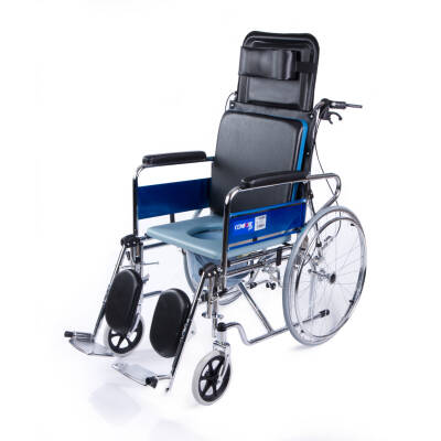 Comfort Plus DY02609GC Sırtı Yatar Ayak Kalkar Tuvalet Özellikli Tekerlekli Sandalye - 1