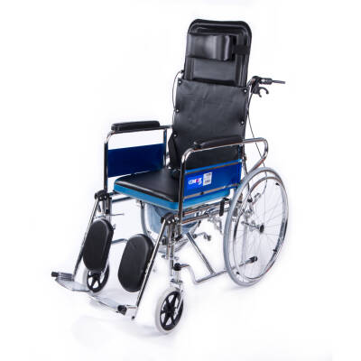 Comfort Plus DY02609GC Sırtı Yatar Ayak Kalkar Tuvalet Özellikli Tekerlekli Sandalye - 2