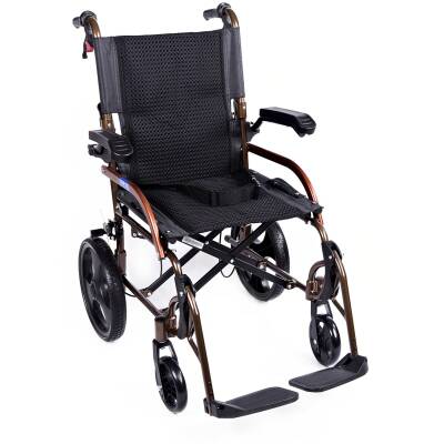 Comfort Plus GK863LABJ-12 Jet Black Transfer Alüminyum Tekerlekli Sandalye - 1