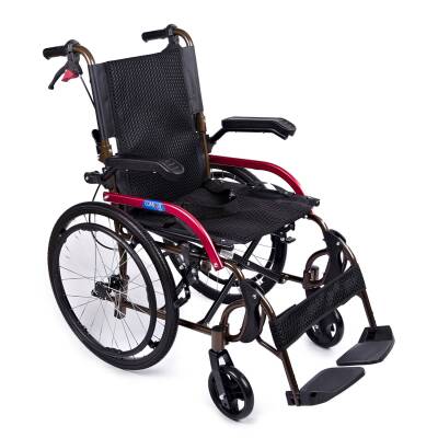 Comfort Plus GK863LAJ-20 Jet Black Transfer Alüminyum Tekerlekli Sandalye - 1