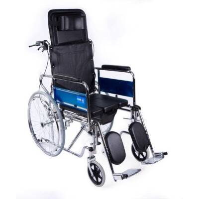 Comfort Plus KY608GC Sırtı Yatar Ayak Kalkar Tuvalet Özellikli Tekerlekli Sandalye - 1