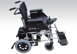 Donanımlı Katlanabilir - Akülü Tekerlekli Sandalye - 7894 - 1