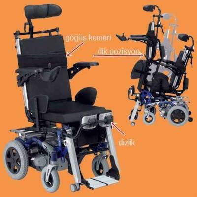 Invacare Dragon Vertic Ayağa Kaldıran Akülü Sandalye - 4