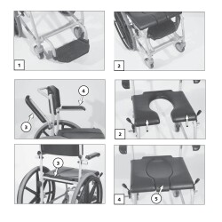 Meyra McWet Mobil Manuel Banyo Tuvalet Sandalyesi - 2
