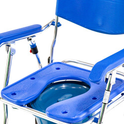 Römer R402 Mavi Tekerlekli Banyo Tuvalet Sandalyesi - 4